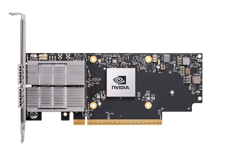 อะแดปเตอร์ Nvidia Connectx-7 MCX75310aas-Neat (900-9X766-003N-SQ0) พอร์ตเดียว Osfp Infiniband: Ndr 400GB/S (ความเร็วเริ่มต้น) Ethernet: 400gbe 0