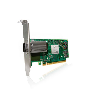การ์ดเครือข่าย Mellanox VPI Mellanox 100gbe การ์ดอะแดปเตอร์ Nic MCX555A-ECAT ConnectX-5 EDR 100GbE