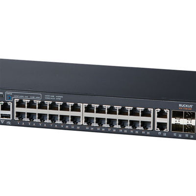 24P 4X1G สวิตช์เครือข่าย Ruckus ICX7150 10/100 / 1000Mbps RJ-45 PoE 370W