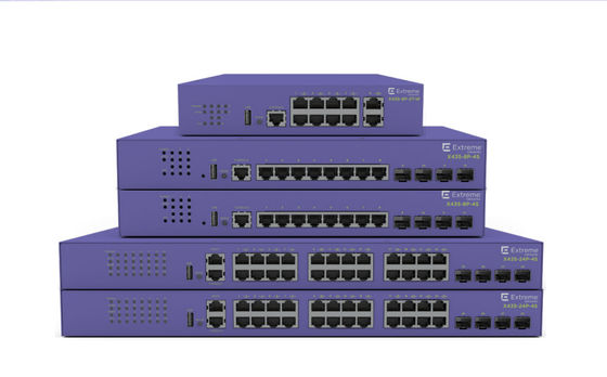 สวิตช์ Extreme Networks X435 AVB 24 พอร์ต X435 4S 68Gbps 50.6Mpps ใหม่และของแท้
