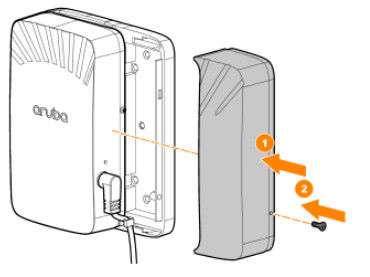 Wall Mount Aruba Wireless Access Points การติดตั้งหลายตัว R3V58A AP-500H-MNT1