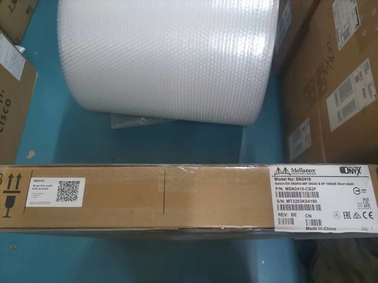 MSN2410-CB2FC Mellanox sN2410Mellanox สวิตช์เครือข่าย Cumulus Linux 48 พอร์ต SFP28 8 พอร์ต QSFP28