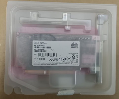 การ์ดอะแดปเตอร์ Connectx-5 EDR ความเร็วสูงสำหรับเครือข่าย 100GB/S MCX555A-Ecat