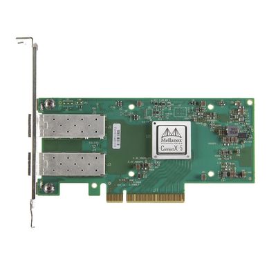 MCX512A-ACAT Mellanox ConnectX-5 EN การ์ดอินเตอร์เฟสเครือข่าย 10/25GbE Port สองสาย SFP28