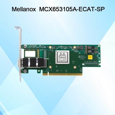 การ์ดเครือข่าย Nvidia MCX653105A-Ecat-Sp Connectx6 Single-Port Osfp56 EDR 100GB/S Vpi Infiniband