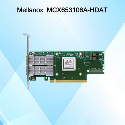 การ์ดเครือข่าย ConnectX-6 MCX653106A-HDAT VPI Mellanox 200Gb/S InfiniBand และ Ethernet Adapter