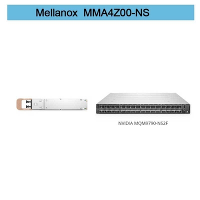 MMA4Z00-NS SFP+ MELLANOX รองรับ 800G 2xSR4 OSFP PAM4 850nm 50m InfiniBand NDR โมดูล