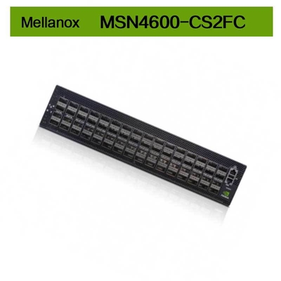 สวิตช์เครือข่าย Mellanox Open 2U 100GbE MSN4600-CS2FC พร้อม Cumulus Ethernet