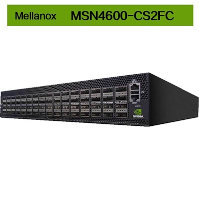สวิตช์เครือข่าย Mellanox Open 2U 100GbE MSN4600-CS2FC พร้อม Cumulus Ethernet