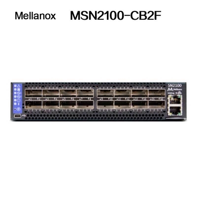 MSN2100-CB2F Mellanox Ethernet Switches ครึ่งความกว้าง 10/25GbE และ 100GbE