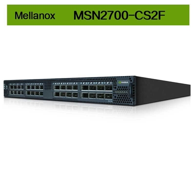 MSN2700-CS2F Mellanox Switch Spectrum พื้นฐาน 32 Port 100GbE พลาตฟอร์มเอเธิร์นเปิด