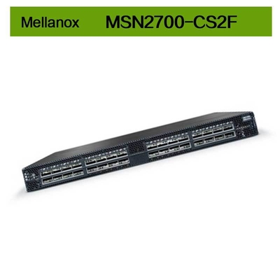 MSN2700-CS2F Mellanox Switch Spectrum พื้นฐาน 32 Port 100GbE พลาตฟอร์มเอเธิร์นเปิด