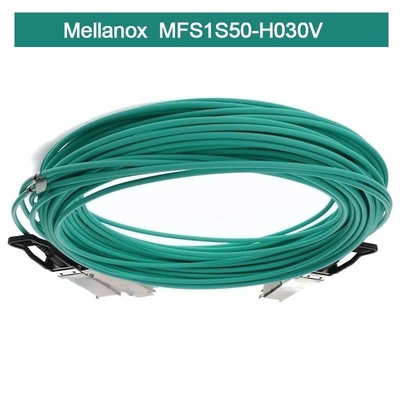 Infiniband Mellanox AOC MFS1S50-H030V VPI HDR & ETH 2x100Gb/S 30M QSFP56 ใหม่และเดิม