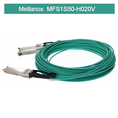 ตัวแยก IB HDR MMF Mellanox AOC Cable MFS1S50-H020V (QSFP56 ถึง 2xQSFP56)