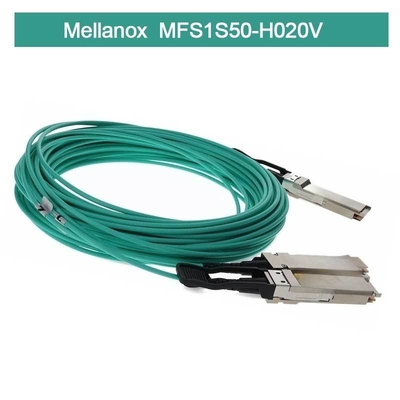 ตัวแยก IB HDR MMF Mellanox AOC Cable MFS1S50-H020V (QSFP56 ถึง 2xQSFP56)