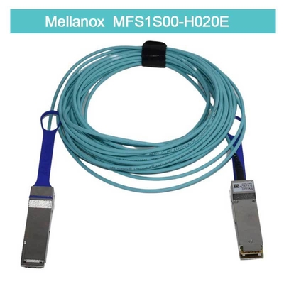 สาย AOC Mellanox MFS1S00-H020E ความหน่วงต่ำ, สายแยก Ethernet 200GbE เป็น 2x100GbE, 20 เมตร
