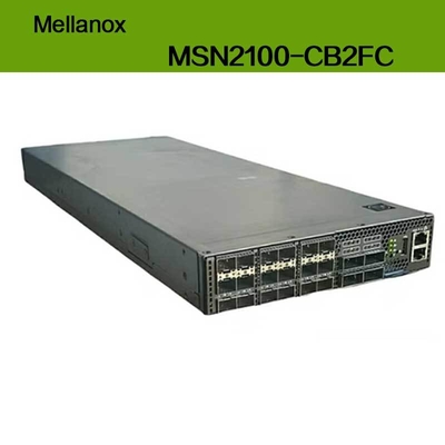 MSN2100-CB2FC สวิตช์ Nvidia Spectrum 100gbe 1u ความเร็วสูงสุด 1g Cumulus Linux 16 พอร์ต Qsfp28 2 AC Psus X86 2-Core Short Depth การไหลเวียนของอากาศ P2c