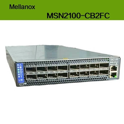 MSN2100-CB2FC สวิตช์ Nvidia Spectrum 100gbe 1u ความเร็วสูงสุด 1g Cumulus Linux 16 พอร์ต Qsfp28 2 AC Psus X86 2-Core Short Depth การไหลเวียนของอากาศ P2c
