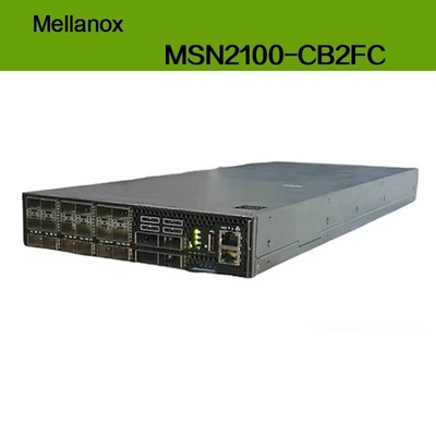 MSN2100-CB2FC สวิตช์ Nvidia Spectrum 100gbe 1u ความเร็วสูงสุด 1g Cumulus Linux 16 พอร์ต Qsfp28 2 AC Psus X86 2-Core Short Depth การไหลเวียนของอากาศ P2c