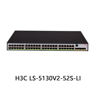 H3c Ls-5130V2-52s-Li Gigabit Switch พร้อมพอร์ต 52 แห่งสําหรับเครือข่ายสมาร์ท