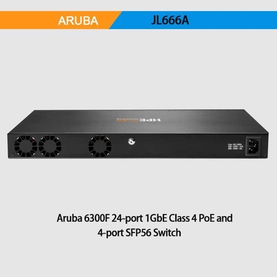 Jl666A 6300f Serials 24X Ports 10/100/1000baset Poe+ Ports and 4X 1/10/25/50g SFP Ports Network Ethernet Switch