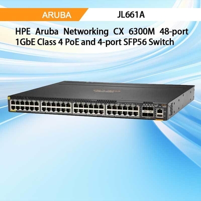 Hpe Aruba Networking Cx 6300m 48-Port 1gbe Class 4 Poe and 4-Port SFP56 Switch (JL661A)
