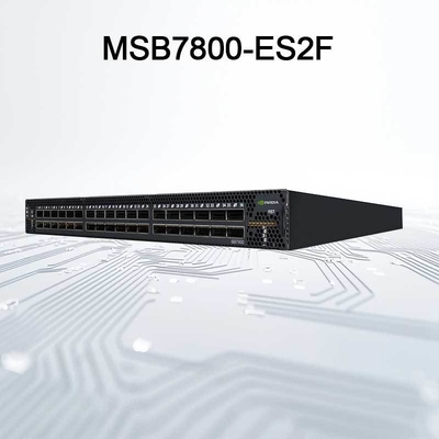 MSB7800-ES2F Network IB Mellanox 100gb สลับความเร็วสูงใน Date Center
