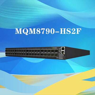 MQM8790-HS2F สวิตช์เครือข่าย Mellanox 40 พอร์ตไม่ปิดกั้นการจัดการ HDR 200Gb/S
