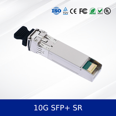 โมดูลรับส่งสัญญาณออปติคัล อีเธอร์เน็ต 10GB/S 850nm 300m SFP+ 10G-SR เกรดเชิงพาณิชย์