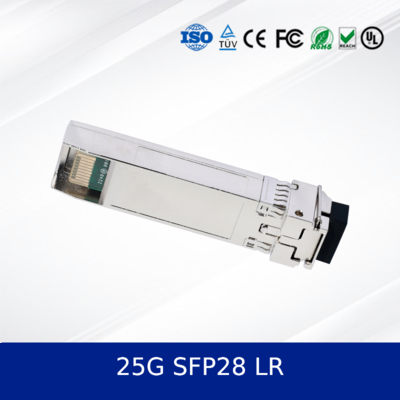 โมดูลเครื่องรับสัญญาณแสง 25G SFP28 LR BIDI Transceiver 15km Single Mode LC Simplex