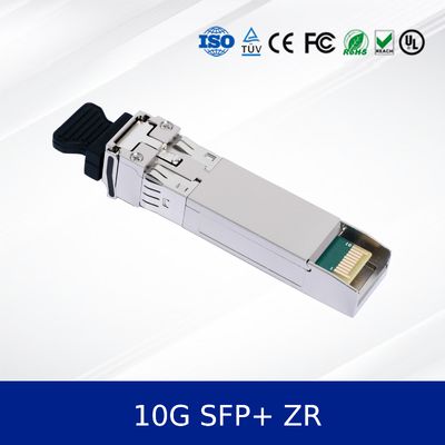โมดูลรับส่งสัญญาณออปติคัล 10G SFP+ ZR ระยะไกล, ตัวรับ APD, อุณหภูมิสำหรับใช้งานในอุตสาหกรรม