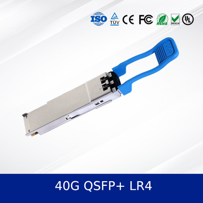โมดูลรับส่งสัญญาณออปติคัล QSFP+ LR4 40G ความเร็วสูง 3.3V สำหรับเครือข่ายที่เชื่อถือได้ ใหม่