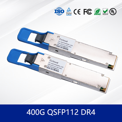 QSFP-DD 400G DR4 โมดูลตัวรับออฟติกส์แบบเดียวและหลายแบบสําหรับเครือข่ายประสิทธิภาพสูง