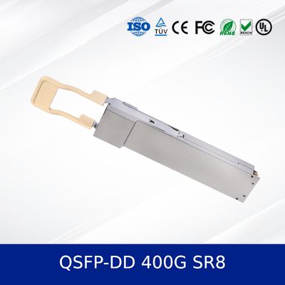 โมดูล QSFP-DD ความเร็วสูง 400G SR8 เครื่องรับออปติกส์สําหรับศูนย์ข้อมูล