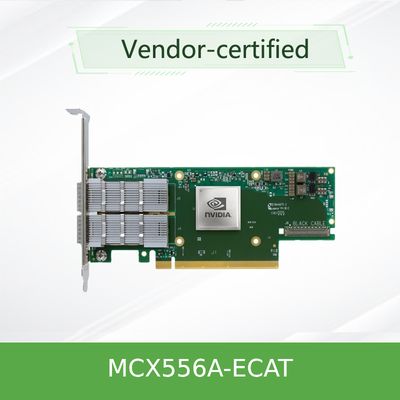 การ์ดเชื่อมต่อเครือข่าย ConnectX-5 VPI Mellanox PCIe3.0 MCX556A-ECAT