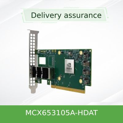 200GbE Mellanox Sfp การ์ด Pcie Nic อินเทอร์เฟซเครือข่าย MCX653105A-HDAT ConnectX-6