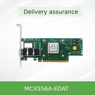 อะแดปเตอร์ ConnectX-5 Ex VPI Mellanox การ์ดเครือข่าย EDR InfiniBand และ 100GbE สองพอร์ต QSFP28 MCX556A-EDAT