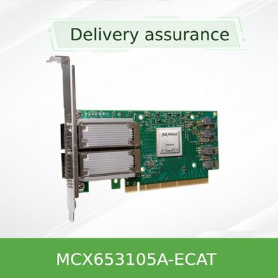 ConnectX 6 โอดอปเตอร Dual Port Mellanox Card รองรับ 100Gb/S MCX653105A-ECAT