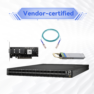 MQM9790-NS2F Quantum-2 NDR 64 X 400Gb/S Port 32 OSFP Cages Power-To-Connector P2C ไม่จัดการ