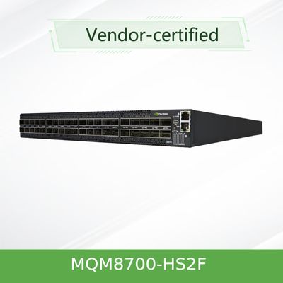 MQM8700-HS2F(920-9B110-00FH-0MD) สวิตช์เครือข่าย Mellanox Quantum Hdr Infiniband พร้อมพอร์ต QSFP56 จำนวน 40 พอร์ต