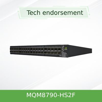 40 Port QSFP56 Mellanox Quantum Hdr Infiniband Switch 200 Gbps MQM8790-HS2F การปรับเปลี่ยนความถี่