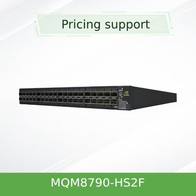 สวิตช์เครือข่าย Mellanox InfiniBand MQM8790-HS2F (920-9B110-00FH-0D0) 40 พอร์ต QSFP28 แบบ Non-Blocking HDR