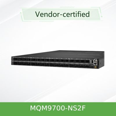 Infiniband MQM9700-NS2F ((920-9B210-00FN-0M0) Mellanox Network Switch 400G 16.8 Tbps สําหรับเซอร์เวอร์