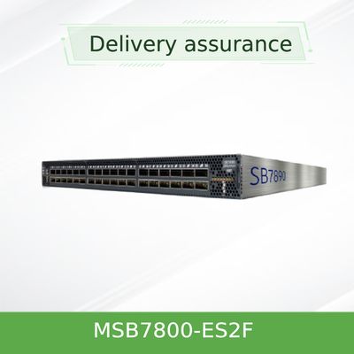 Switch-IB 2 EDR InfiniBand สวิตช์เครือข่าย Mellanox MSB7800-ES2F