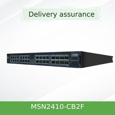 25Gb 100GbE สวิตช์เครือข่าย Mellanox MSN2410-CB2F 1U 48 พอร์ต SFP28