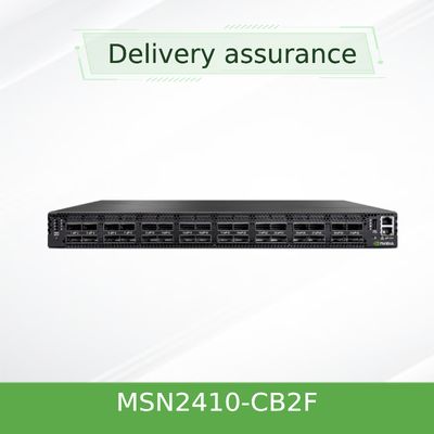 MSN2410-CB2F สวิตช์เครือข่าย Mellanox อีเธอร์เน็ตพร้อมพอร์ต Onyx 18 SFP28 และ 4 QSFP28