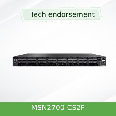 ODM SN2700 สวิตช์เครือข่าย Mellanox MSN2700-CS2F 100GbE 1U 32 พอร์ต QSFP28