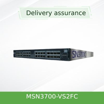 2 AC PSU Mellanox Open Network Switch สวิตช์ Cumulus Linux MSN3700-VS2FC 200GbE 1U