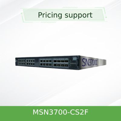 MSN3700-CS2F Spectrum-2 ใช้ 100GbE 1U เปิดสวิตช์เครือข่าย mellanox พร้อมพอร์ต Onyx 32 QSFP28