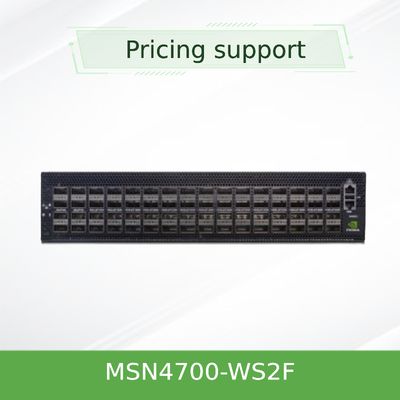 32 QSFP-DD โอเพ่นซอร์ส Mellanox Ethernet Switches 400GbE 1U MSN4700-WS2F